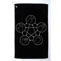 Rock Paper Scissors Lizard Spock Golf Towel