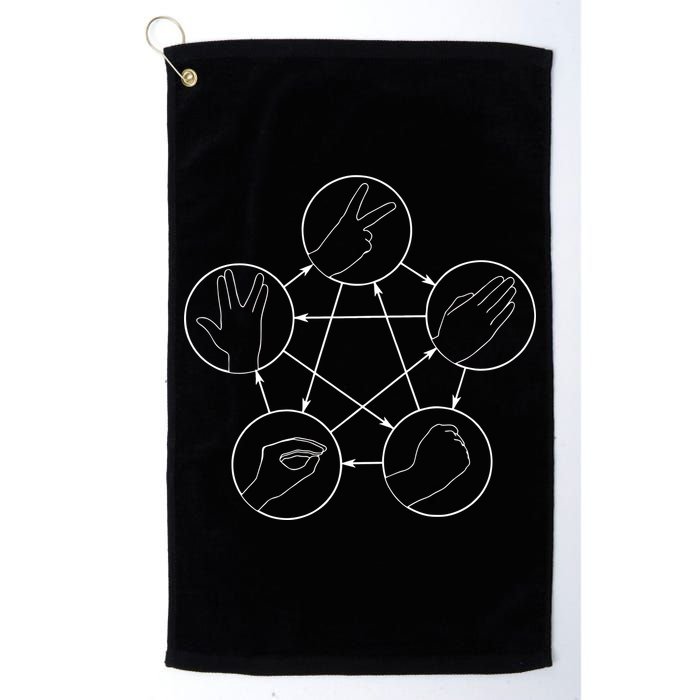 Rock Paper Scissors Lizard Spock Golf Towel