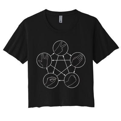 Rock Paper Scissors Lizard Spock Crop Top