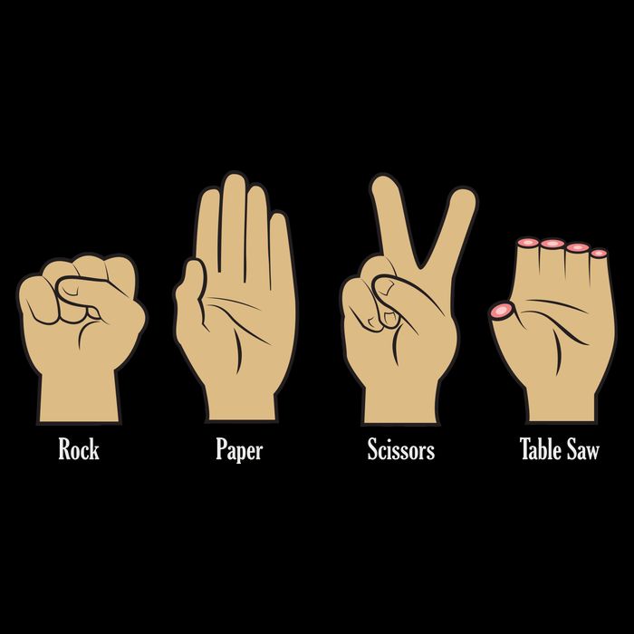 Rock Paper Scissors Table Saw Sweatshirt