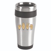 Rock Paper Scissors Table Saw 16oz Travel Tumbler