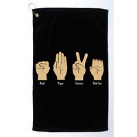 Rock Paper Scissors Table Saw Golf Towel