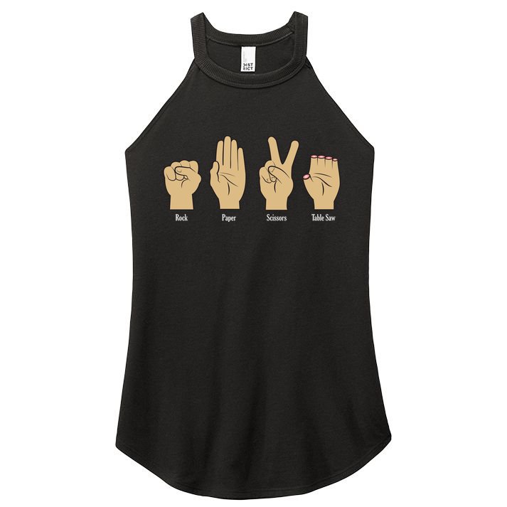 Rock Paper Scissors Table Saw Women's Perfect Tri Rocker Tank