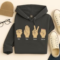 Rock Paper Scissors Table Saw Hoodie