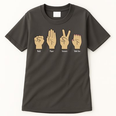 Rock Paper Scissors Table Saw Tall T-Shirt