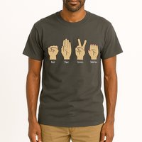Rock Paper Scissors Table Saw Tall T-Shirt