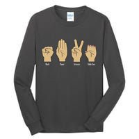 Rock Paper Scissors Table Saw Tall Long Sleeve T-Shirt