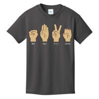 Rock Paper Scissors Table Saw Kids T-Shirt