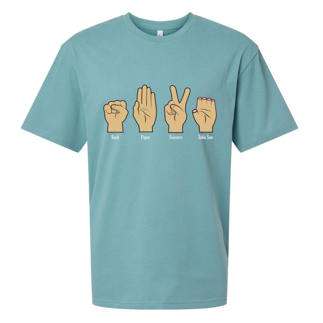 Rock Paper Scissors Table Saw Sueded Cloud Jersey T-Shirt
