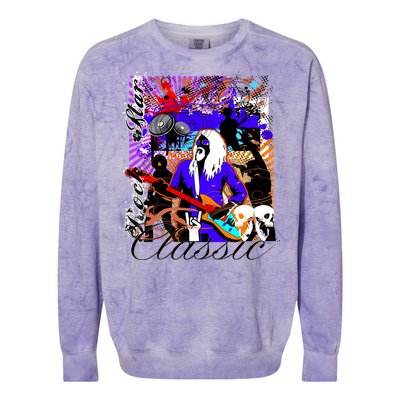 Rock Star Classic Colorblast Crewneck Sweatshirt