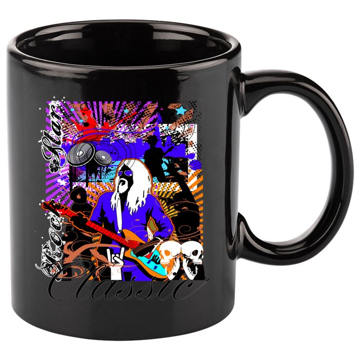 Rock Star Classic 11oz C Handle Ceramic Mug
