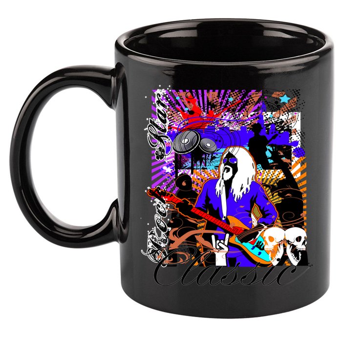 Rock Star Classic 11oz C Handle Ceramic Mug