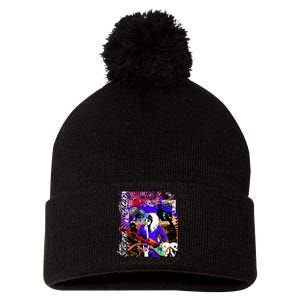 Rock Star Classic Pom Pom 12in Knit Beanie