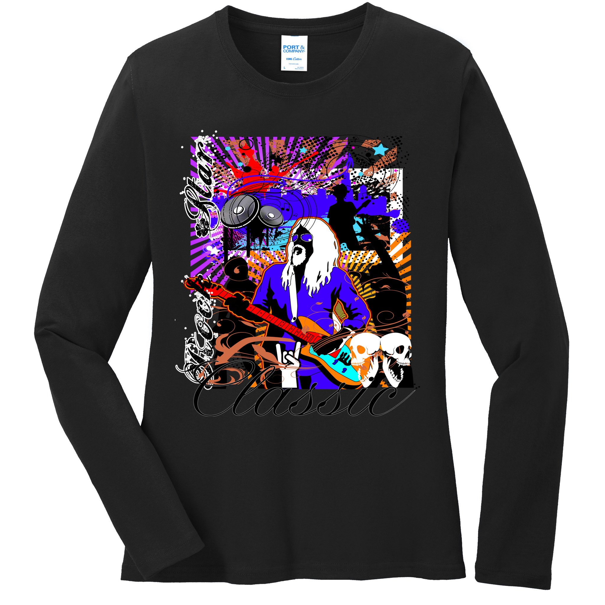 Rock Star Classic Ladies Long Sleeve Shirt