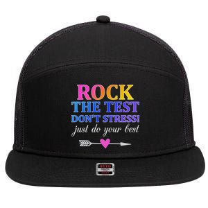 Rock The Test 7 Panel Mesh Trucker Snapback Hat