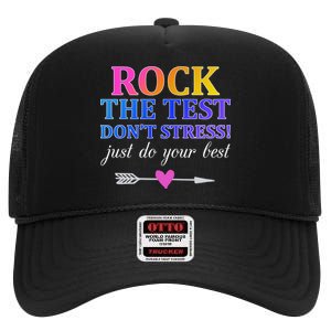 Rock The Test High Crown Mesh Back Trucker Hat