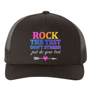 Rock The Test Yupoong Adult 5-Panel Trucker Hat