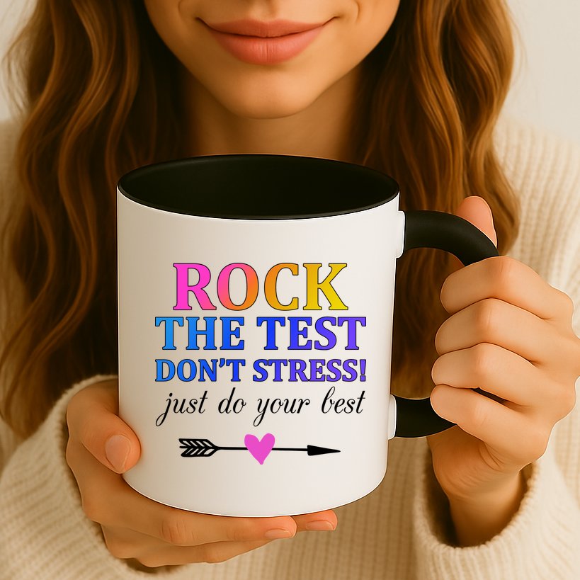 Rock The Test Mug