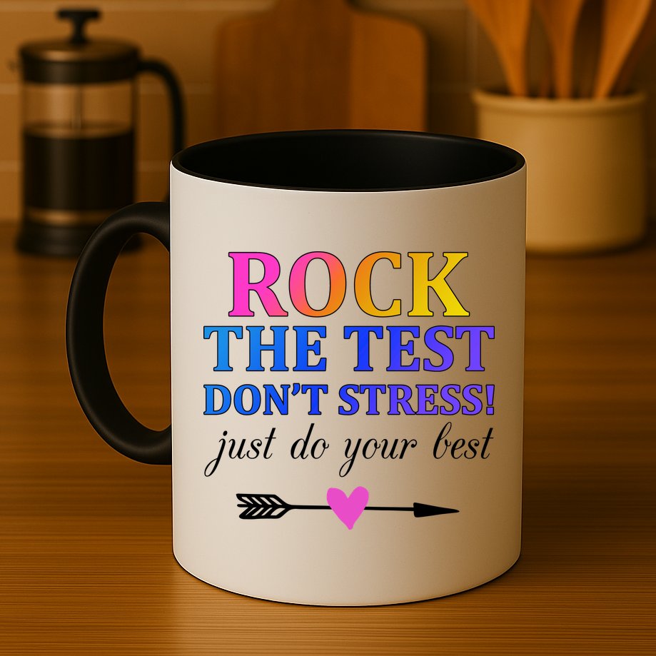 Rock The Test Mug