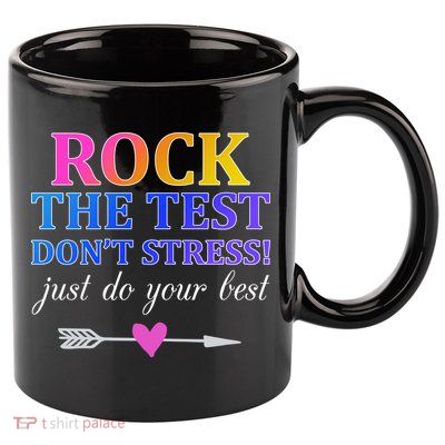Rock The Test 11oz C Handle Ceramic Mug