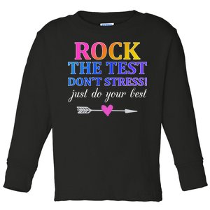 Rock The Test Toddler Long Sleeve Shirt