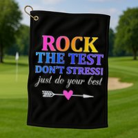 Rock The Test Golf Towel