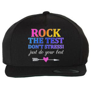 Rock The Test Wool Snapback Cap