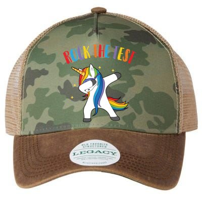 Rock The Test Dabbing Unicorn Legacy Tie Dye Trucker Hat