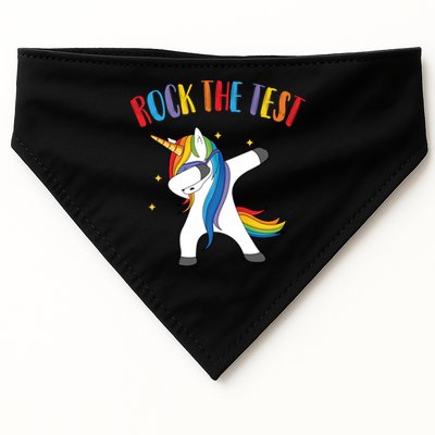 Rock The Test Dabbing Unicorn USA-Made Doggie Bandana