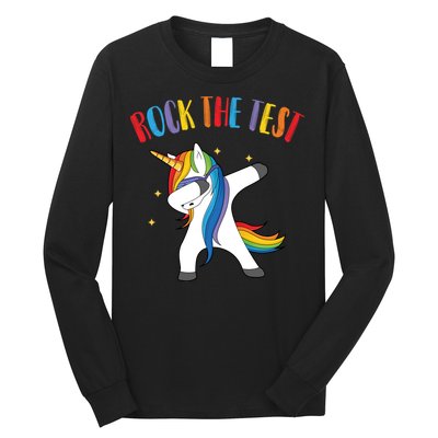 Rock The Test Dabbing Unicorn Long Sleeve Shirt