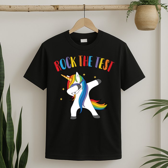 Rock The Test Dabbing Unicorn T-Shirt