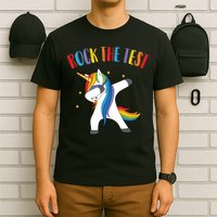 Rock The Test Dabbing Unicorn T-Shirt