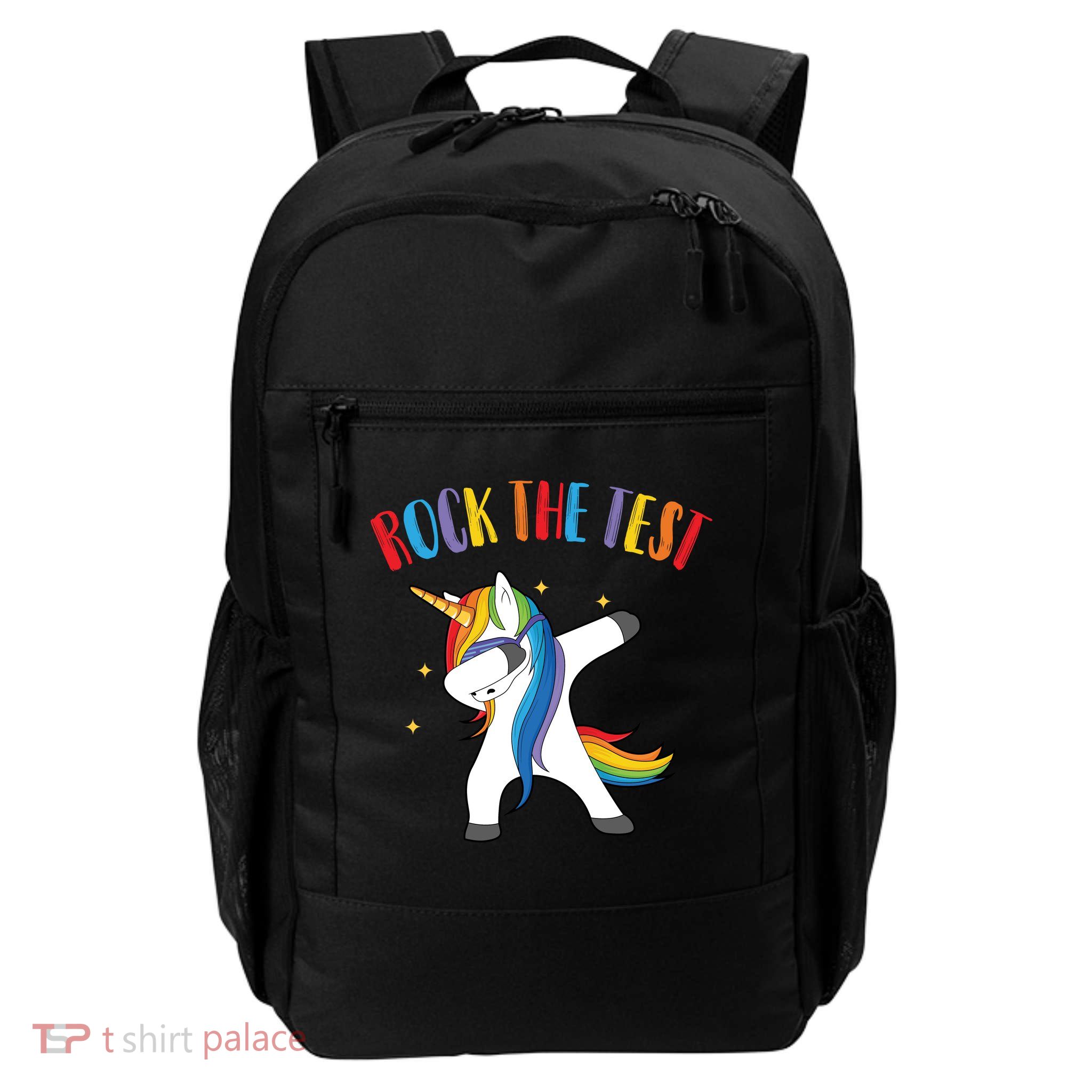 Rock The Test Dabbing Unicorn Daily Commute Backpack