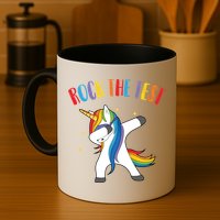 Rock The Test Dabbing Unicorn Mug