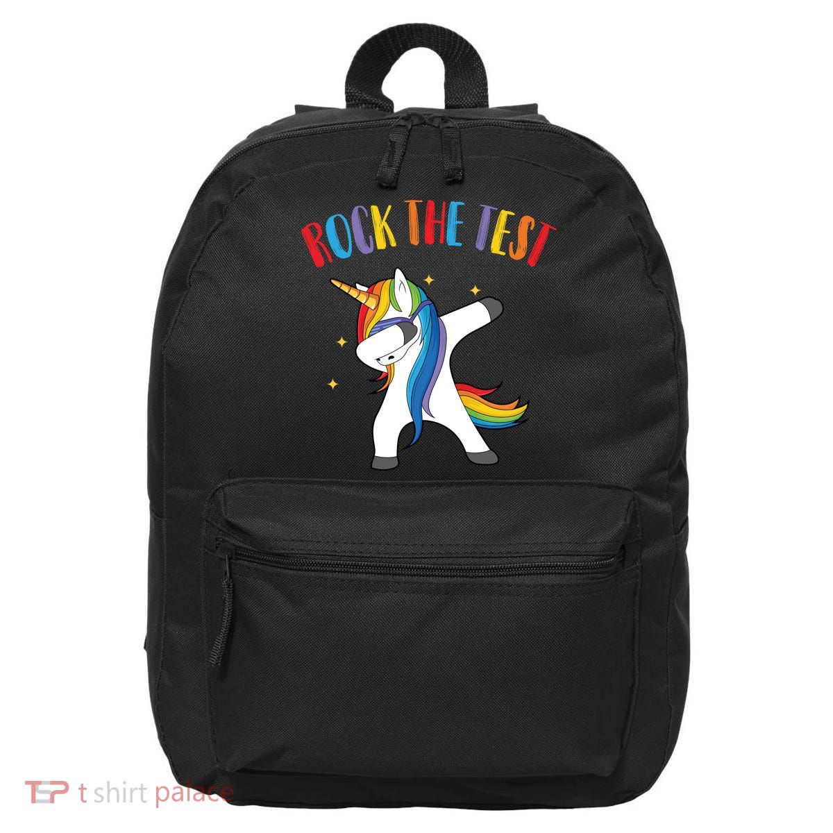 Rock The Test Dabbing Unicorn 16 in Basic Backpack