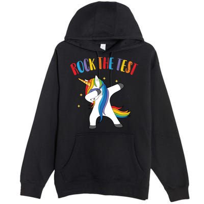Rock The Test Dabbing Unicorn Premium Pullover Hoodie