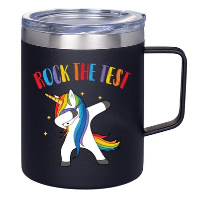 Rock The Test Dabbing Unicorn 12oz Stainless Steel Coffee Mug