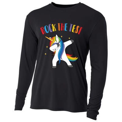 Rock The Test Dabbing Unicorn Cooling Performance Long Sleeve Crew