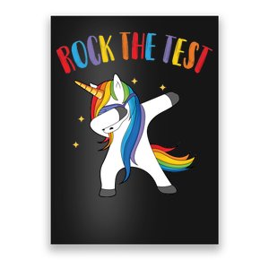 Rock The Test Dabbing Unicorn Poster