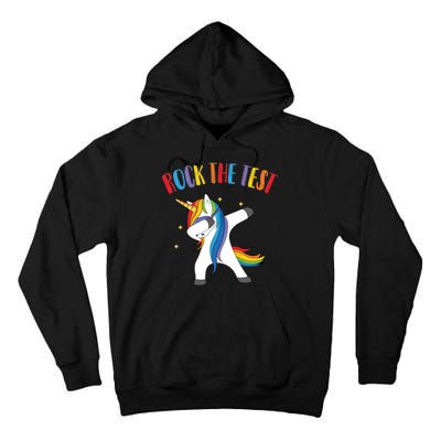 Rock The Test Dabbing Unicorn Tall Hoodie