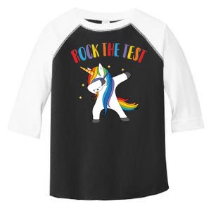 Rock The Test Dabbing Unicorn Toddler Fine Jersey T-Shirt