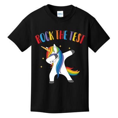 Rock The Test Dabbing Unicorn Kids T-Shirt