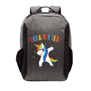 Rock The Test Dabbing Unicorn Vector Backpack