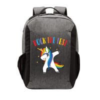 Rock The Test Dabbing Unicorn Vector Backpack
