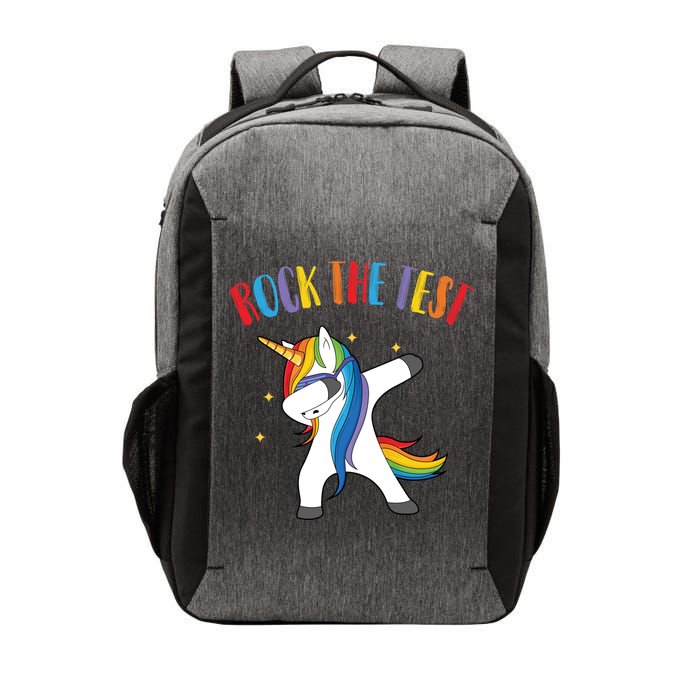 Rock The Test Dabbing Unicorn Vector Backpack