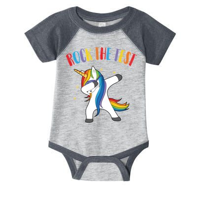 Rock The Test Dabbing Unicorn Infant Baby Jersey Bodysuit