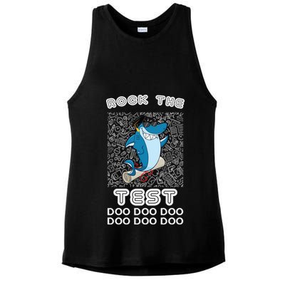 Rock The Test Doo Doo Doo Ladies PosiCharge Tri-Blend Wicking Tank