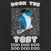 Rock The Test Doo Doo Doo Garment-Dyed Fleece Hoodie