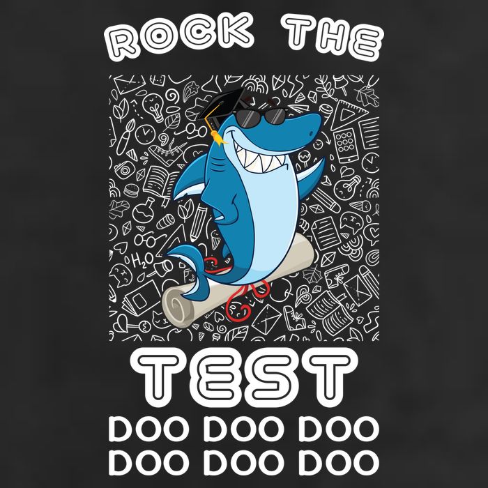 Rock The Test Doo Doo Doo Garment-Dyed Fleece Hoodie