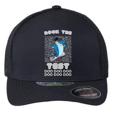 Rock The Test Doo Doo Doo Flexfit Unipanel Trucker Cap